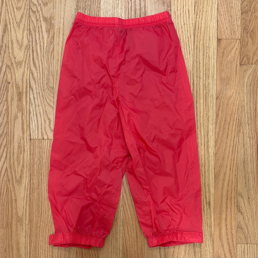 L.L. Bean Cherry Red Outdoor Rain Pants 4T